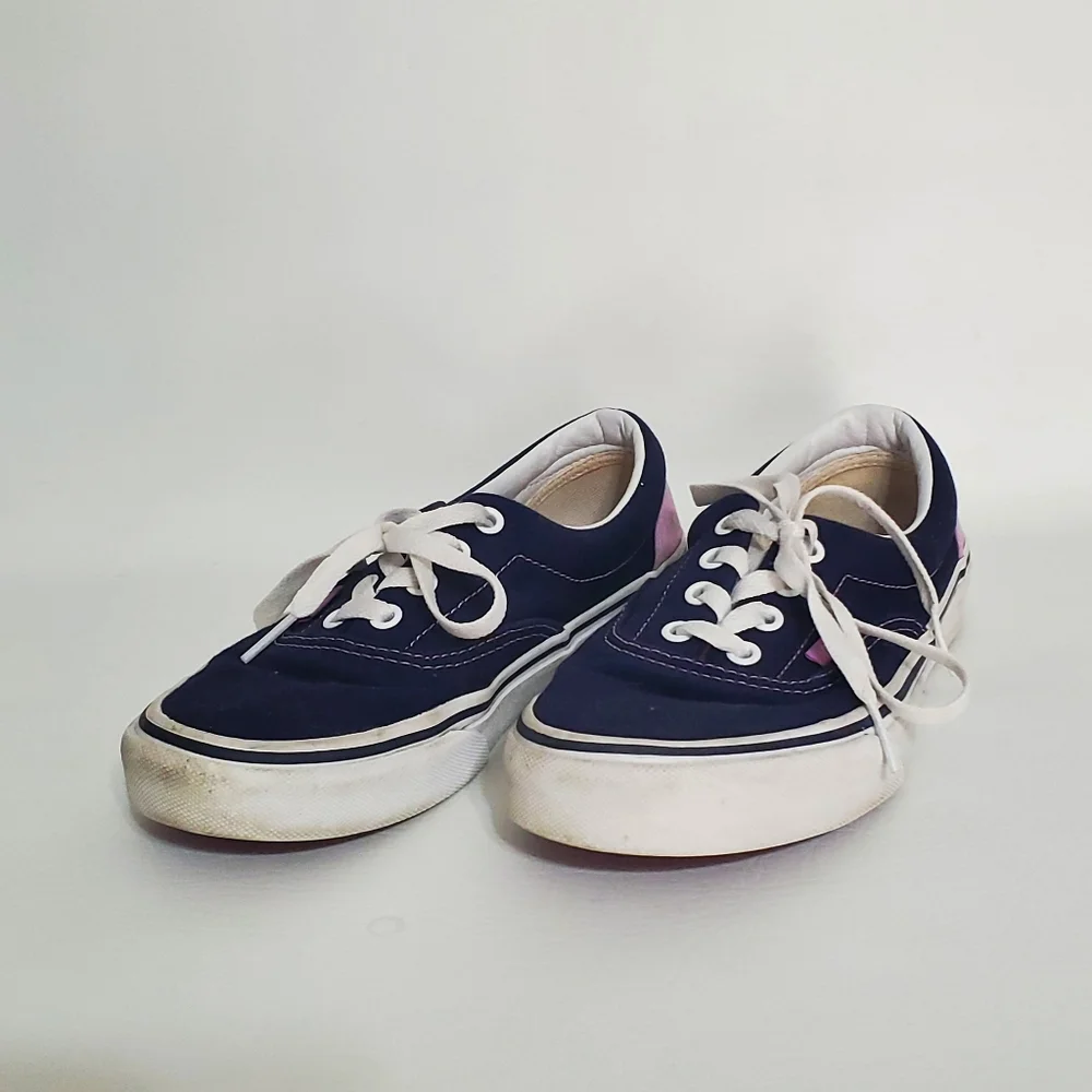Vans Purple Blue Canvas Fabric Sneakers Women's Size 7